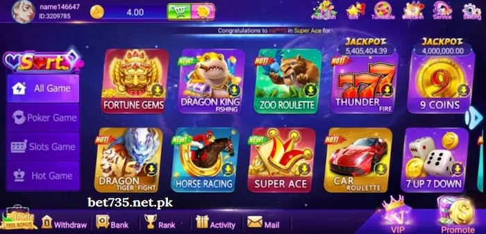 Key Features of Bet735 Game Online